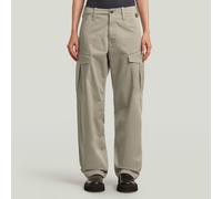 Cargohose G-STAR "Loose Cargohose", Damen, Gr. 25, elephant skin, Obermaterial: 97% Baumwolle, 3% Elasthan, Hosen Cargohose (90540466-25) elephant skin