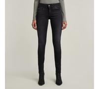 G-Star RAW Lynn Mid Skinny Elto Nero Black Superstretch - Jeans für Damen - Grau - Größe 25/32