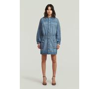 G-Star Macro Balloon Dress L/s Antique Faded Thames Größe: M | Blusenkleider Outlet | Damen