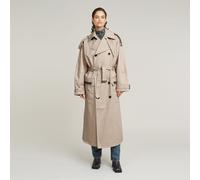 Outdoorjacke G-STAR "Macro Balloon Trenchcoat", Damen, Gr. M, dk brick, 100% Baumwolle, Jacken (35849137-M) dk brick