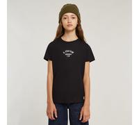 G-STAR Mädchen T-Shirt Slim Schwarz 12 dark black D24973-01-6484-12