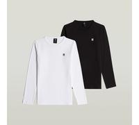 G-STAR Mädchen Top Slim 2 Pack Schwarz 8 dark black D25933-01-6484-8