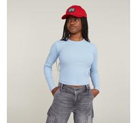 G-STAR Mädchen Top Slim Crop Hellblau 6 Siali Blue D25840-01-7165-6