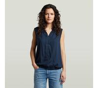 G-STAR Mandarin Collar Sleeveless Top Dunkelblau XS sartho blue D30747-D923-6067-XS