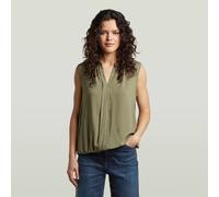 G-STAR Mandarin Collar Sleeveless Top Grün XS ensis green D30747-D923-6057-XS