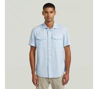Langarmshirt G-STAR "Marine Slim Hemd", Damen, Gr. S, lt wave gd, Obermaterial: 50% Baumwolle, 50% Baumwolle, Shirts Langarmshirt (13251661-S) lt wave gd