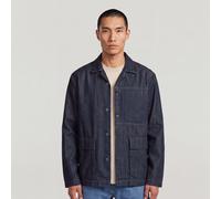 Jackenblazer G-STAR "Marseille Blazer", Damen, Gr. S, neo raw denim, Obermaterial: 75% Baumwolle, 25% Baumwolle, Blazer (57292258-S) neo raw denim
