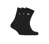 Socken G-STAR "CLAY, 3 PACK SPORTS SOCKS", Damen, Gr. 44-47, schwarz, Baumwollmischung, unifarben, Socken Socken, unifarben, mit Labelstickerei (34525044-44) schwarz