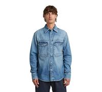 G-STAR Men's Dakota Regular Shirt, Size: L, Color Blue