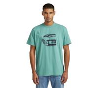 G-STAR G Icon Graphic T-Shirt Mittelblau L mineral blue D28823-E385-H868-L