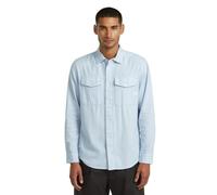 G-STAR Men's Marine Slim Long Sleeve Shirt, Size: M, Color Blue