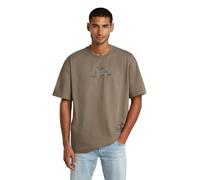 T-Shirt G-STAR "Multi Technique Graphic Relaxed T-Shirt", Herren, Gr. L, turf, Obermaterial: 100% Baumwolle, Shirts T-Shirt (22976540-L)
