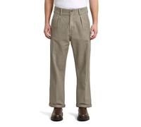 G-STAR Men's Pleated Chino Relaxed Pants, Brown, 34 W/32 L