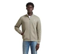 Longpullover G-STAR "Premium Core Track Jacket Sweater", Herren, Gr. M, elephant skin, Obermaterial: 55% Baumwolle, 45% Polyester, Pullover Longpullover (14103160-M) elephant skin
