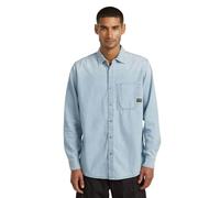 G-STAR Men's Regular 1-pkt Shirt ls, Size: L, Color Blue