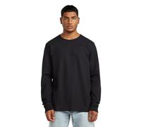 Longsleeve G-STAR "Structured Tweeter", Damen, Gr. L, dk schwarz, Jersey, Obermaterial: 64% Polyester, 34% Baumwolle, 2% Elasthan, unifarben, regular fit hüftbedeckend, Rundhals, angesetztes Bündchen,