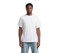 G-Star T-Shirt True Regular Herren Weiß 100% Baumwolle Regular Fit Rundhals XXL