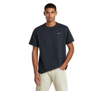 G-Star Raw Regular Fit T-Shirt mit Strukturmuster in Marine, Größe L