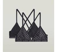 G-STAR Mesh Triangle Bralette 2er-Pack Schwarz M black D29446-01-990-M