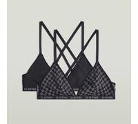 G-STAR Mesh Triangle Bralette 2er-Pack Schwarz XXL black D29446-01-990-XXL