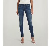 G-STAR Midge Zip Mid-Waist Skinny Jeans Dunkelblau 24-30 dark aged D05281-6553-89-2430