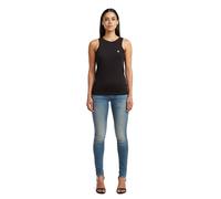 G-Star Damen Skinny Jeans Midge Zip Mid Waist Light Vintage Aged Destroy Größe 26