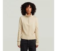 G-STAR Milano Half Zip Knit Weiß S dark talc D27818-D631-A488-S
