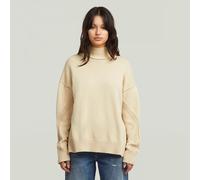 G-STAR Milano High Neck Knit Weiß XL dark talc D27249-D631-A488-XL