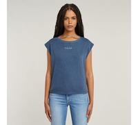 G-STAR Mini G-Script Logo Overdyed Top Mittelblau XXS mid blue gd D26240-C756-H362-XXS