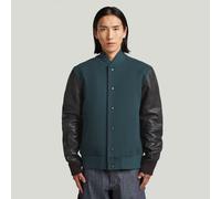 Bomberjacke G-STAR "MN Premium Bomber", Herren, Gr. S, legion blau, Obermaterial: 70% Wolle, 30% Polyamid, Jacken Bomberjacke (12451862-S) legion blau