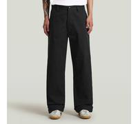Chinohose G-STAR "MN Type 96 Loose Chino", Damen, Gr. 30, Länge 32, dk schwarz, Obermaterial: 100% Baumwolle, Hosen Chinohose (82492165-30)