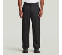 Chinohose G-STAR "Modson Straight Chino", Herren, Gr. 30, Länge 32, schwarz (dk schwarz), Obermaterial: 50% Polyester, 50% Wolle, Hosen Chinohose (24883511-30) dk schwarz