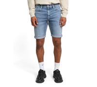 Jeansshorts G-STAR "Mosa", Herren, Gr. 31, N-Gr, faded sea point blau, Denim/Jeans, Obermaterial: 94% Baumwolle, 5% Elastomultiester, 1% Elasthan, casual, regular fit kniefrei, Jeans, mit Umschlagsaum