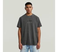 G-STAR Multi Logo Overdyed Loose T-Shirt Schwarz XL dark black garment dyed D26049-C756-B564-XL