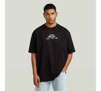 G-STAR Multi Technique Graphic Relaxed T-Shirt Schwarz XL dark black D29296-E385-6484-XL