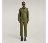 Jumpsuit G-STAR "Multi Zip Winter Jumpsuit", Damen, Gr. L, Normalgrößen, shadow olive, Obermaterial: 100% Baumwolle, Overalls Jumpsuit (21561964-L) shadow olive