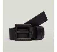 Ledergürtel G-STAR "New Duko Belt", Herren, Gr. 110, schwarz (dk schwarz), Büffelleder, Gürtel Ledergürtel (20426217-110)