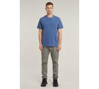 T-Shirt G-STAR "Nifous", Herren, Gr. XL, blau (dutch blau gd), Jersey, Obermaterial: 100% Baumwolle, unifarben, regular fit normal, Rundhals, Shirts T-Shirt, Rundhals, mit Rippeinsatz (22218364-XL)