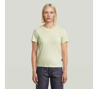 T-Shirt G-STAR "Nifous", Damen, Gr. L (40), bright pistache, Single Jersey, Obermaterial: 100% Baumwolle, unifarben, casual, regular fit, Rundhals, Kurzarm, Shirts, mit kleiner Logo-Stickerei (5167525