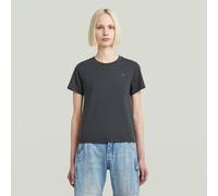 T-Shirt G-STAR "Nifous", Damen, Gr. S (36), grau (india ink), Single Jersey, Obermaterial: 100% Baumwolle, unifarben, regular fit, Rundhals, Shirts T-Shirt, mit kleiner Logo-Stickerei (21189106-S) ind