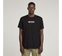 G-star Old Skool Logo Kurzarm-t-shirt XS Dark Black
