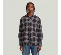 Langarmshirt G-STAR "One Pocket Regular Hemd", Damen, Gr. L, salute varsity check, Obermaterial: 70% Baumwolle, 30% Baumwolle, Shirts Langarmshirt (33040528-L) salute varsity check