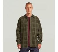 G-star D28117-c436 Regular Fit Langarmhemd 2XL Combat Gold Laser Check
