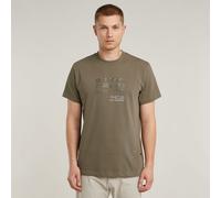 G-STAR Originals T-Shirt Braun XS turf D26044-C336-273-XS