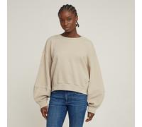G-STAR Overdyed Big Sleeve Oversized Sweater Beige S dk brick gd D26361-D993-D848-S