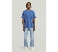 G-Star T-Shirt Overdyed Center Chest Loose – Mittelblau (Dutch Blue GD) Größe S