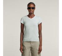 G-STAR Overdyed Eyben Slim V-Neck Top Hellblau L plein air gd D24533-B059-H195-L