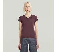 V-Shirt G-STAR "Eyben", Damen, Gr. XL (42), maroon gd, Jersey, Obermaterial: 100% Baumwolle, unifarben, slim fit, V-Ausschnitt, Kurzarm, Shirts (12661263-XL) maroon gd