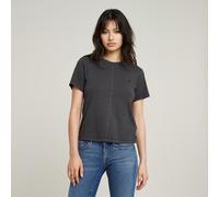G-star Overdyed Front Seam Kurzarm-t-shirt XS Dark Black Gd