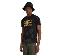 G-Star RAW Men's Palm originals r t T-Shirt, Schwarz (dk black D24681-336-6484), L